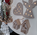 Enkeli -koriste ledeillä, materiaali huopa, 8 LED, 9*20CM
