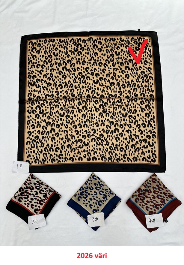 Huivi leopardikuosi 70x70 cm