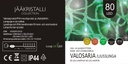 Jääkristalli Ulkovalosarja 40 Led, vihreä