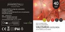 Jääkristalli Ulkovalosarja 40 Led, punainen
