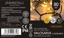 Jääkristalli Ulkovalosarja 80 Led, lämmin valkoinen (golden)
