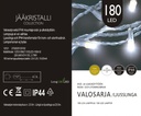 Jääkristalli Ulkovalosarja 180 Led, valkoinen