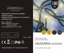 Jääkristalli Ulkovalosarja 180 Led, extra lämmin valkoinen