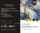 Jääkristalli Ulkovalosarja 240 Led, extra lämmin valkoinen