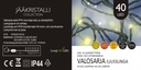 Jääkristalli Ulkovalosarja 40 Led, extra lämmin valkoinen