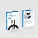 Veger Punottu Kaapeli LED näyttö, USB C-C 100W 1,2M