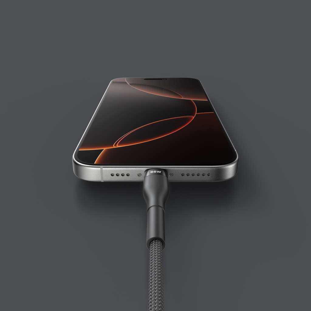 Veger Punottu Kaapeli USB A-C 66W 1,2M