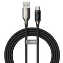 Veger Punottu Kaapeli LED näyttö, USB A-C 66W 1,2M