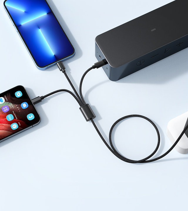 Veger Kaapeli USB  A- 3-IN1, 12W, 1,5M