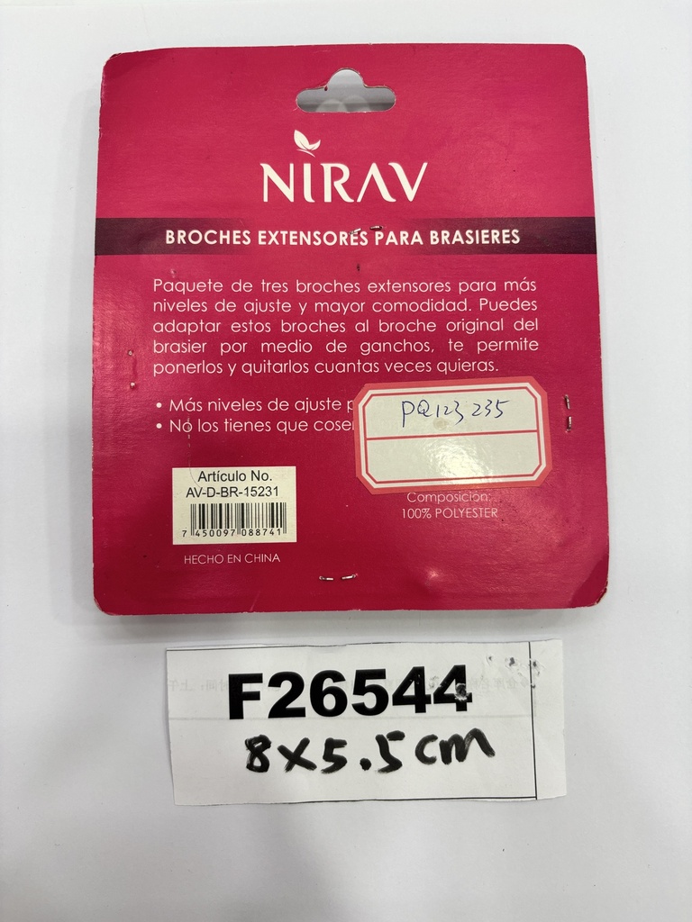 Rintaliivien jatkopalat 5,5x8cm, 3 kpl/pkt