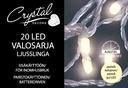 Pastelliväri -lajitelma, paristokäyttöinen Led sisävalosarja 20L Led