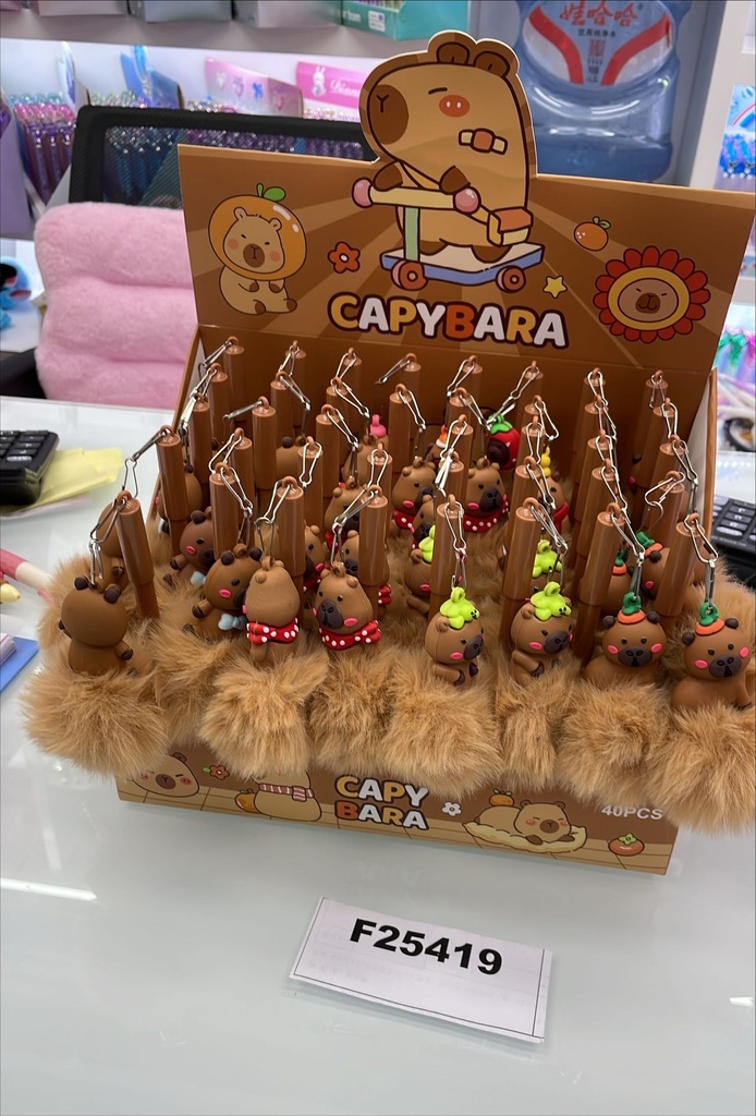 Geelikynä Capybara maskotilla