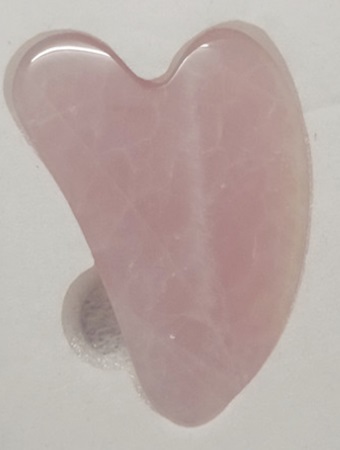 Guasha-kivi, vaaleanpunainen jade, 8,0x5,5cm