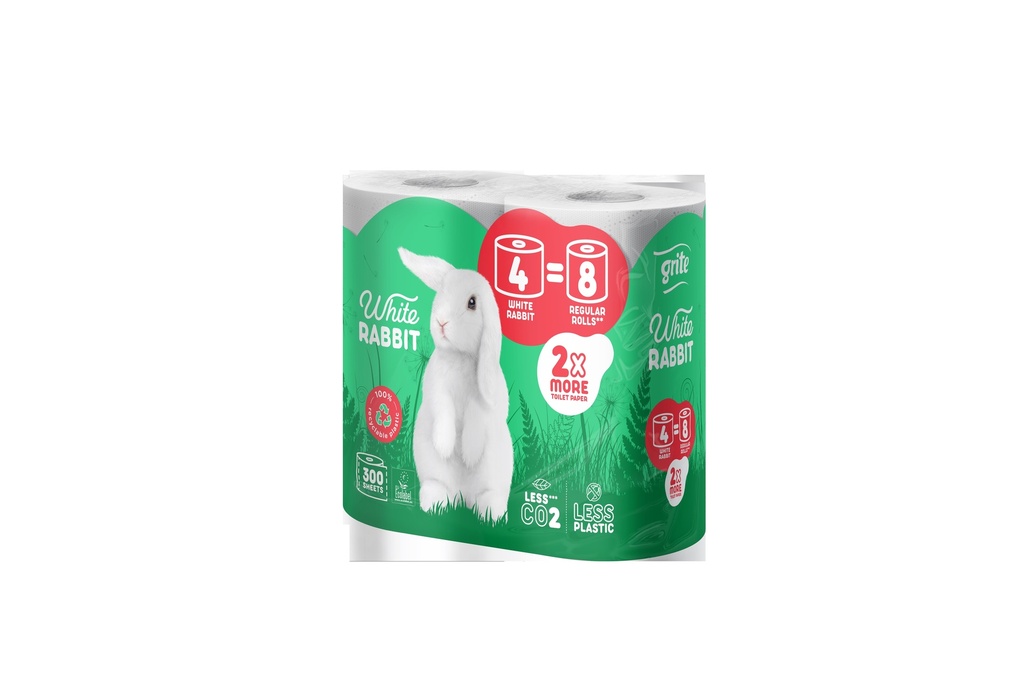 Grite White Rabbit WC paperi 4rullaa/pkt.
