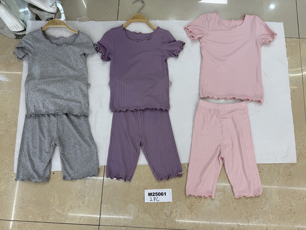 Tyttöjen pyjama/sortsi -setti, 2-osainen, ROOSA, kokolajitelma: 110-140 cm