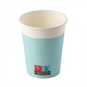 SMILE kertakäyttöinen paperikuppi 240ml, 10kpl/pkt. AQUA