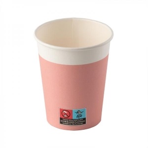 SMILE kertakäyttöinen paperikuppi, 240ml, 10kpl/pkt. CORAL