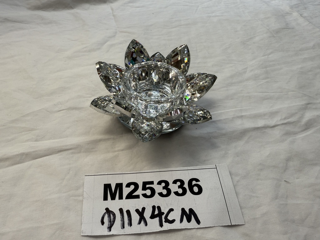 Tuikkukuppi 'Crystal' koko halk. 11x4 cm, hopea