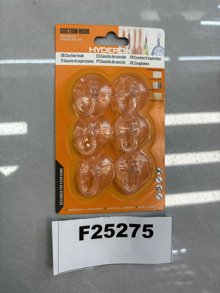 Imukuppikoukku 6kpl, PVC, koko 30mm