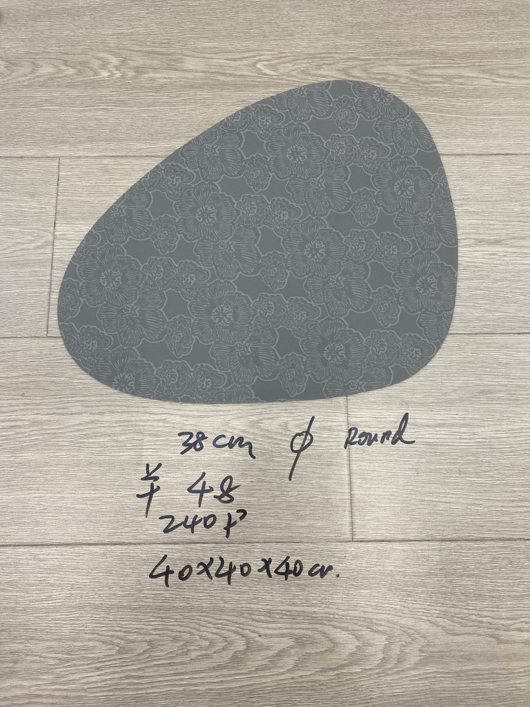 Pöytätabletti 38 cm, HUOM! pyöreä (ei kuvassa olevan muotoinen) värilajitelma
