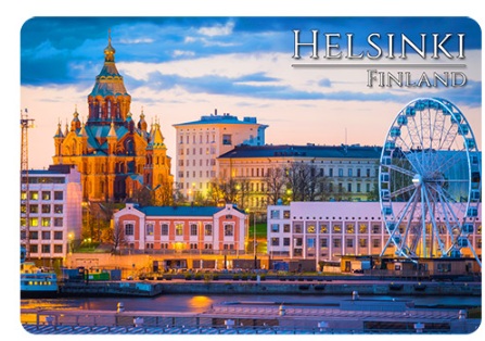 Magneetti 80x55mm Helsinki Maailmanpyörä