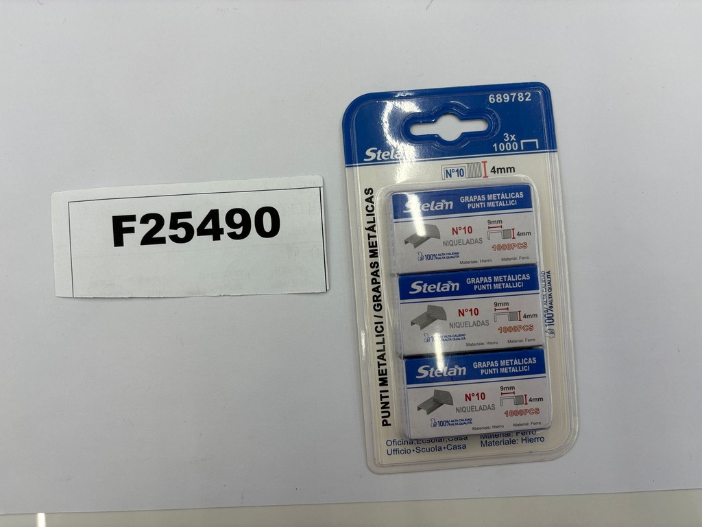 Nitojan niitit, 3*1000 kpl, No. 10 (9*4 mm) 