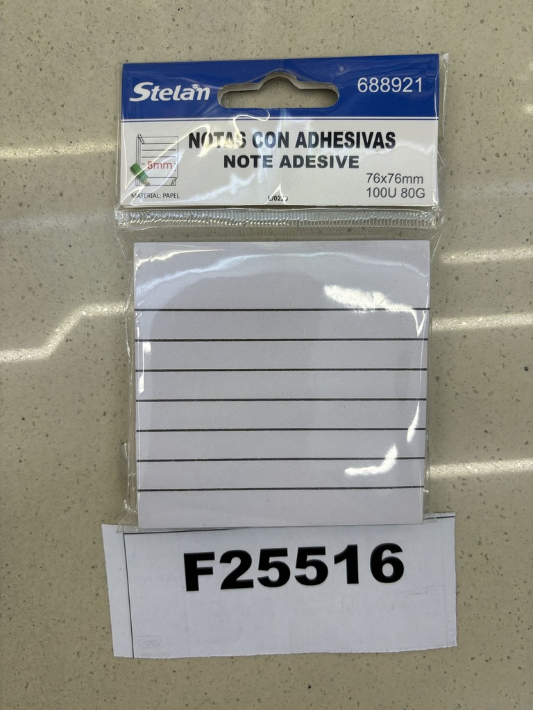 Muistilaput liimalla, 100kpl, 76*76mm