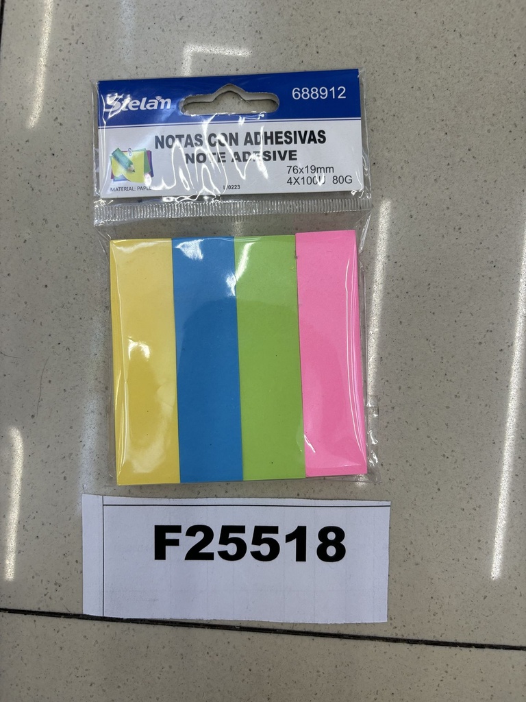 Muistilaput liimalla, 100kpl, 76*19mm