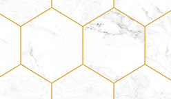 Kontaktimuovi Marmor Hexagon 45x200cm