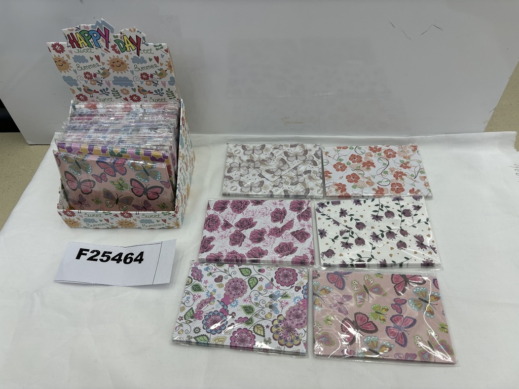 Kirjekuori, 10kpl, koko 7.5*11cm, valikoima kuusi mallia.