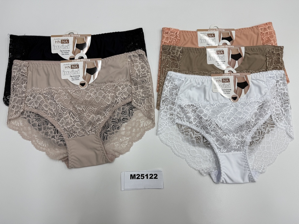 Naisten alushousut, 3 -kokolajitelma M, L ja XL,  värilajitelma