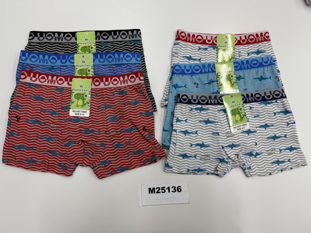 Poikien boxerit, 4 -kokolajitelma, vyötärön lev. 20-22-24-26 cm, n. 4-10v