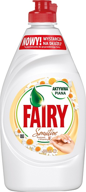 FAIRY 450ML SENSITIVE KAMOMILLA & VIT E, valk. pullo