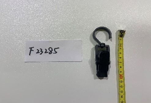 Henkari klipsi 10cm, muovia, musta, 200kpl/sp, 1000kpl/ct