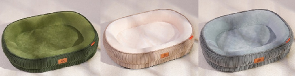 Lemmikkipeti soikea, reunoilla 75x60x12,5cm