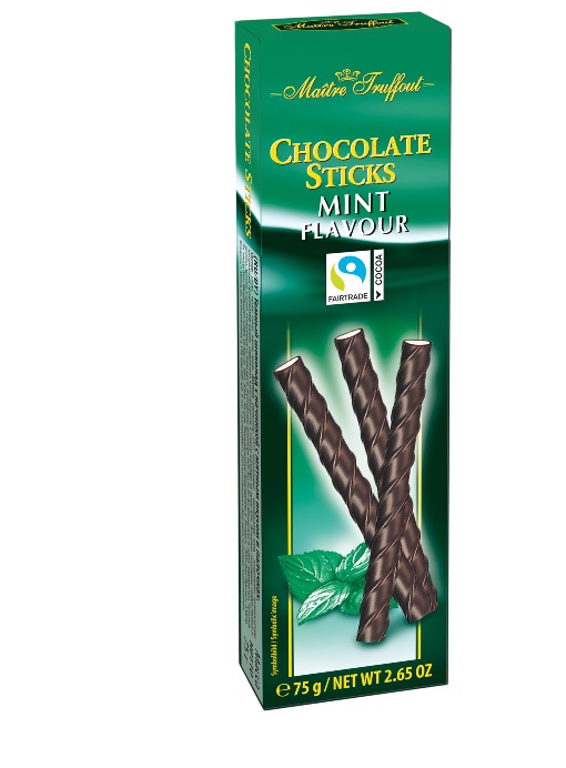Suklaatikut Milk Dark chocolate sticks peppermint 75g