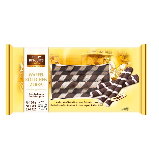 Vohvelirullat Zepra, Wafer rolls Zebra 160g