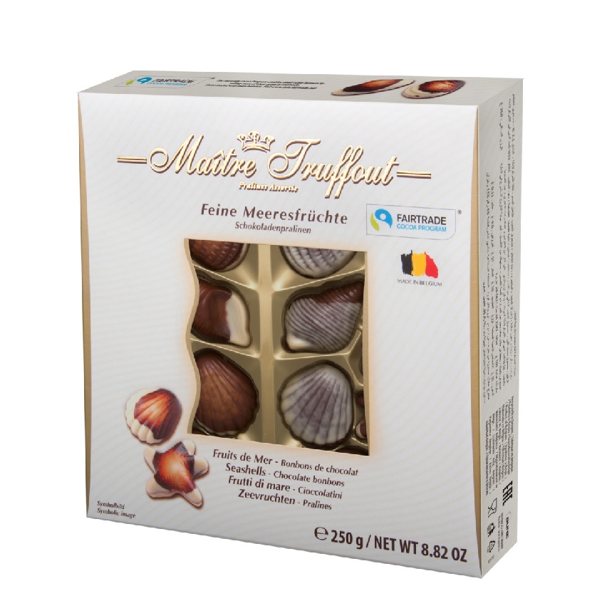 Ei saatavilla tällä hetkellä! Pralines sea shells 250g