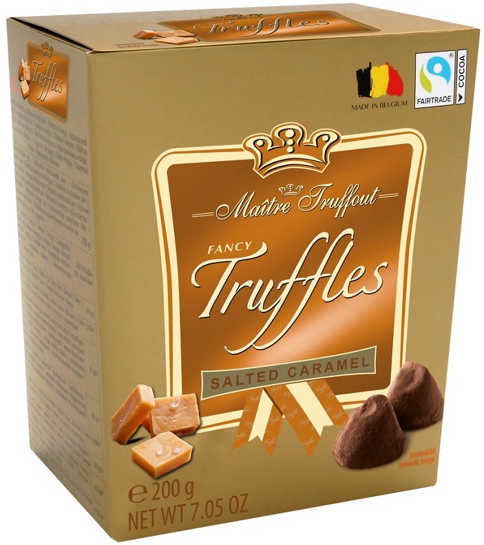 Fancy gold truffles salted caramel 200g