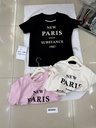 T-paita helmillä, New Paris, musta, 3-kokolajitelma