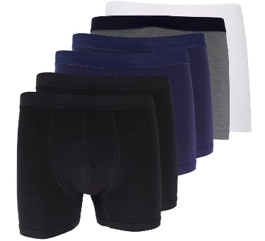 uutuus! KOKOLAJITELMA! Yksiväriset BUDGET puuvilla boxerit M-XXL, 2kpl/korttipakkaus