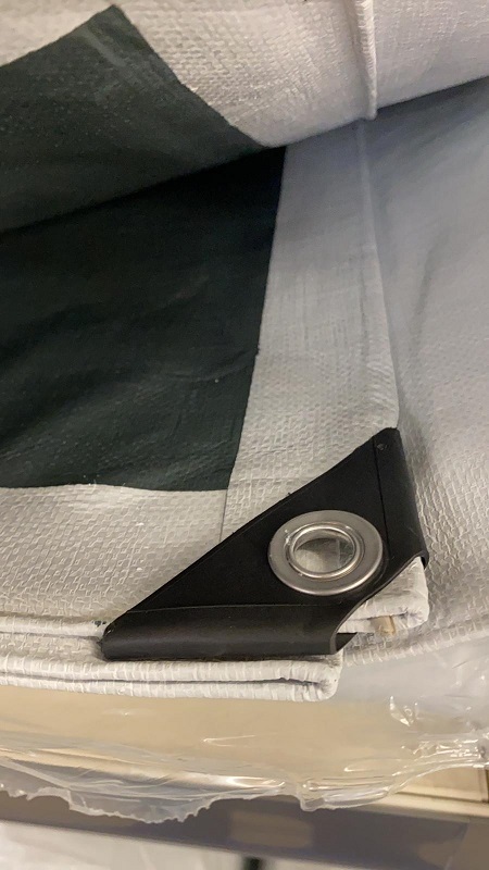 Kestopeite heavy 8x12m, 250gr/m2, valkoinen/hopea