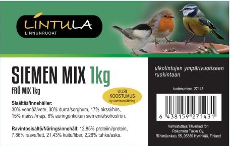 Pikkulinnun Super Mix 1kg pss.
