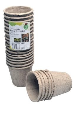 Turveruukut pyöreä 8cm, 10kpl/setti