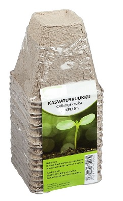 Turveruukut kantikas 8x8cm 10kpl/setti