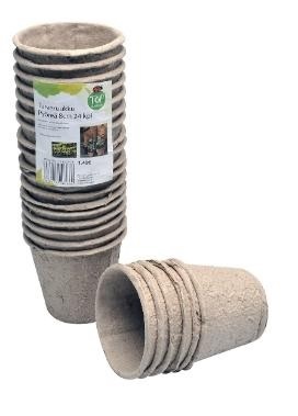 Turveruukut pyöreä 6cm, 24kpl/setti