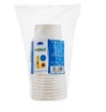 SMILE kartonkikuppi 240ml,  12kpl/pkt. Keltainen