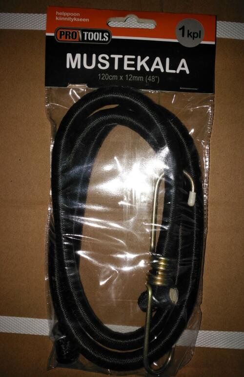 Mustekala 1kpl 12mm x 48", 3,5mm metallikoukut