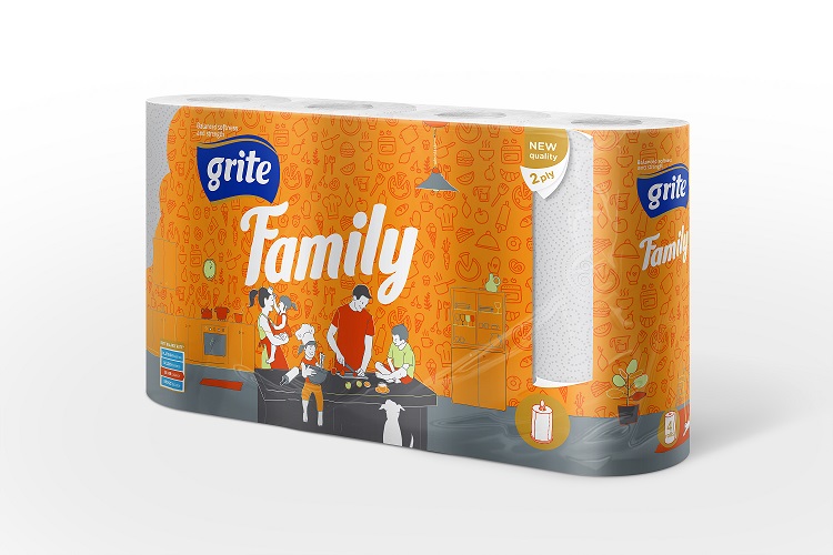 Grite Family talouspaperi 4-rullaa/pkt.