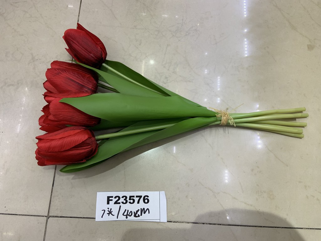 Tekokukka tulppaani,  40cm, 7 kpl  kukkia, SP 24